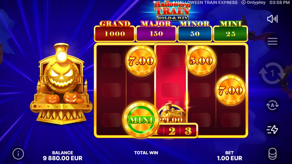 Halloween Train Hold & Win - Free Game